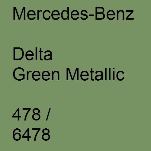 Mercedes-Benz, Delta Green Metallic, 478 / 6478.